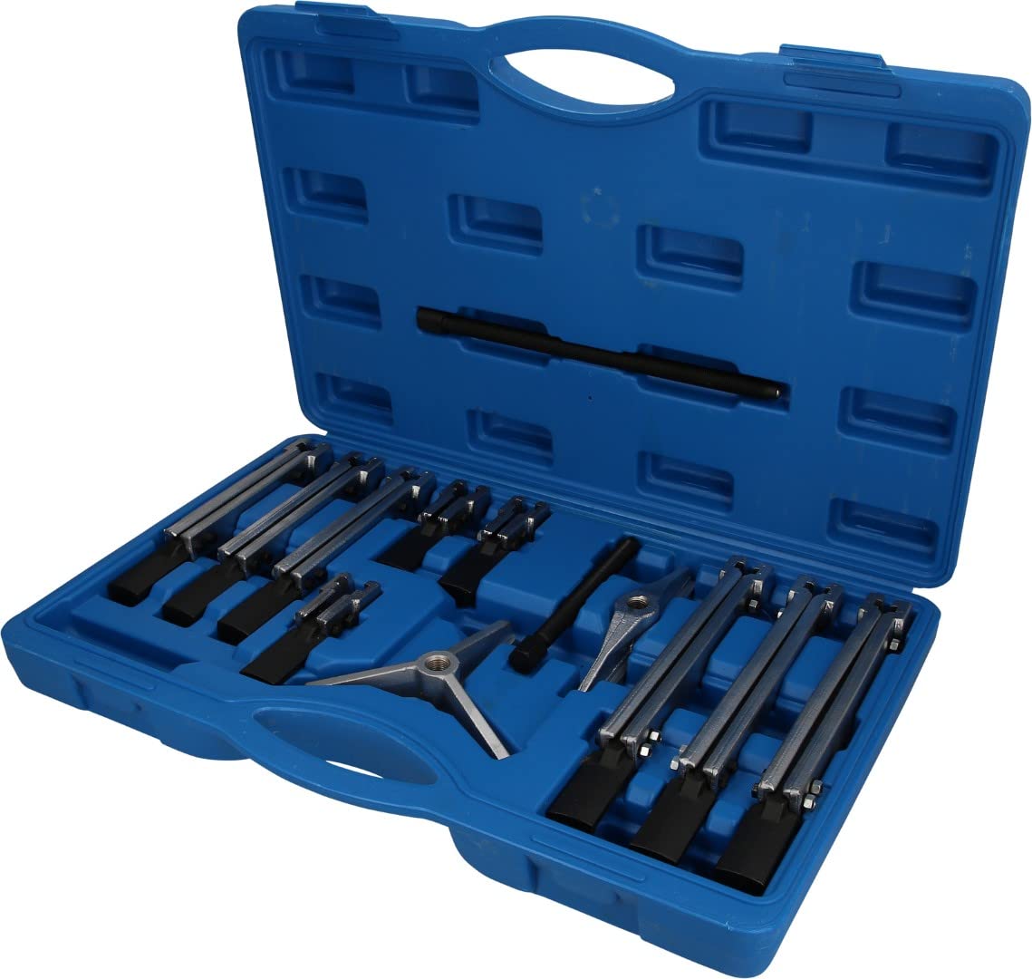 BRILLIANT TOOLS Universal Puller Set, with Sturdy Blue Transport case, 14-TLG