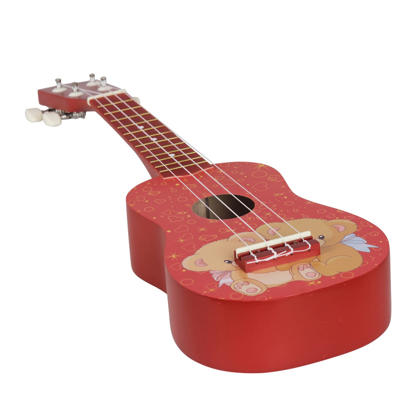 Ukulele 21 Pollice Professionale Ukelele Piccola Chitarra Delicata Pioli di Accordatura 4 Corde Ukulele Legno per Principianti Apprendimento
