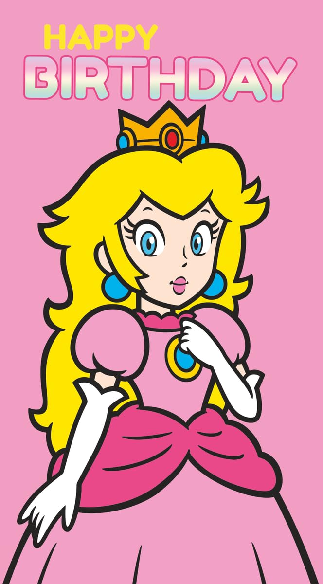 Super Mario Birthday Card, Nintendo Gaming Greeting Card