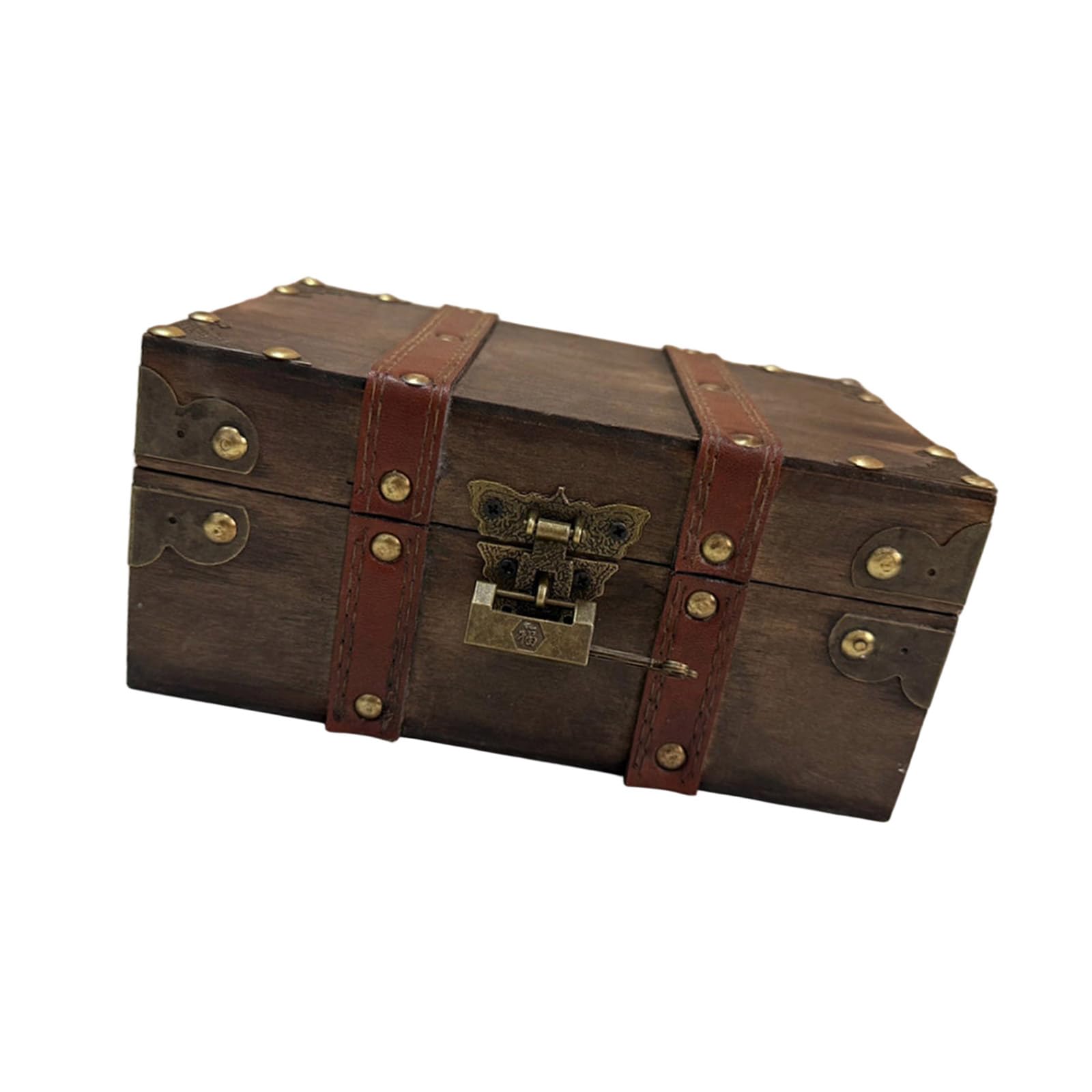 Tsophreniq Wooden Decorative Box for Jewelry Storage and Display Cabinet Keepsakes Chest with Mechanism Trinket Organiser Vintage Wooden Storage Box