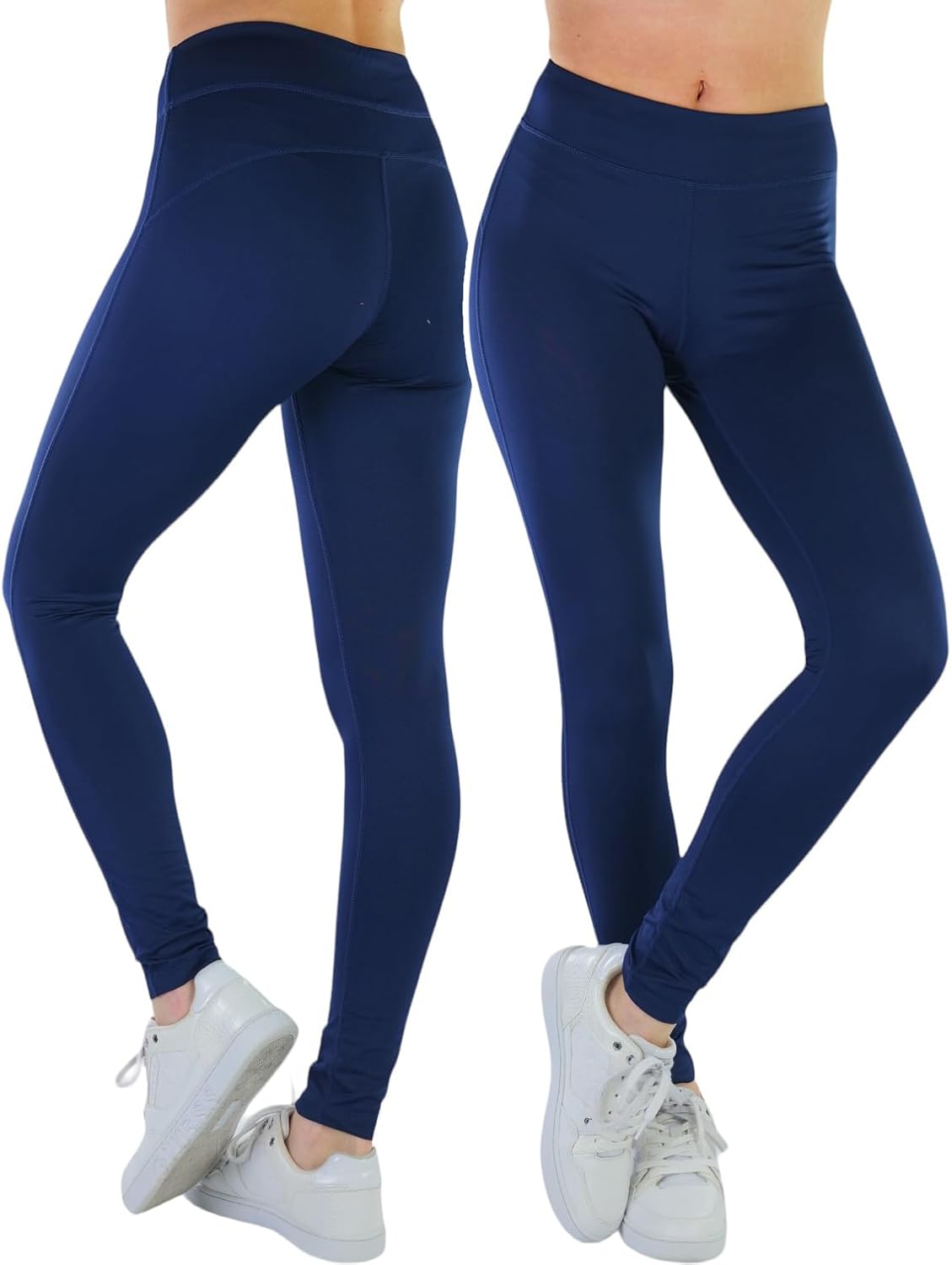 tobeinstyleレディース2トーン圧縮Cropped Calf長レギンス US サイズ: S カラー: ブルー