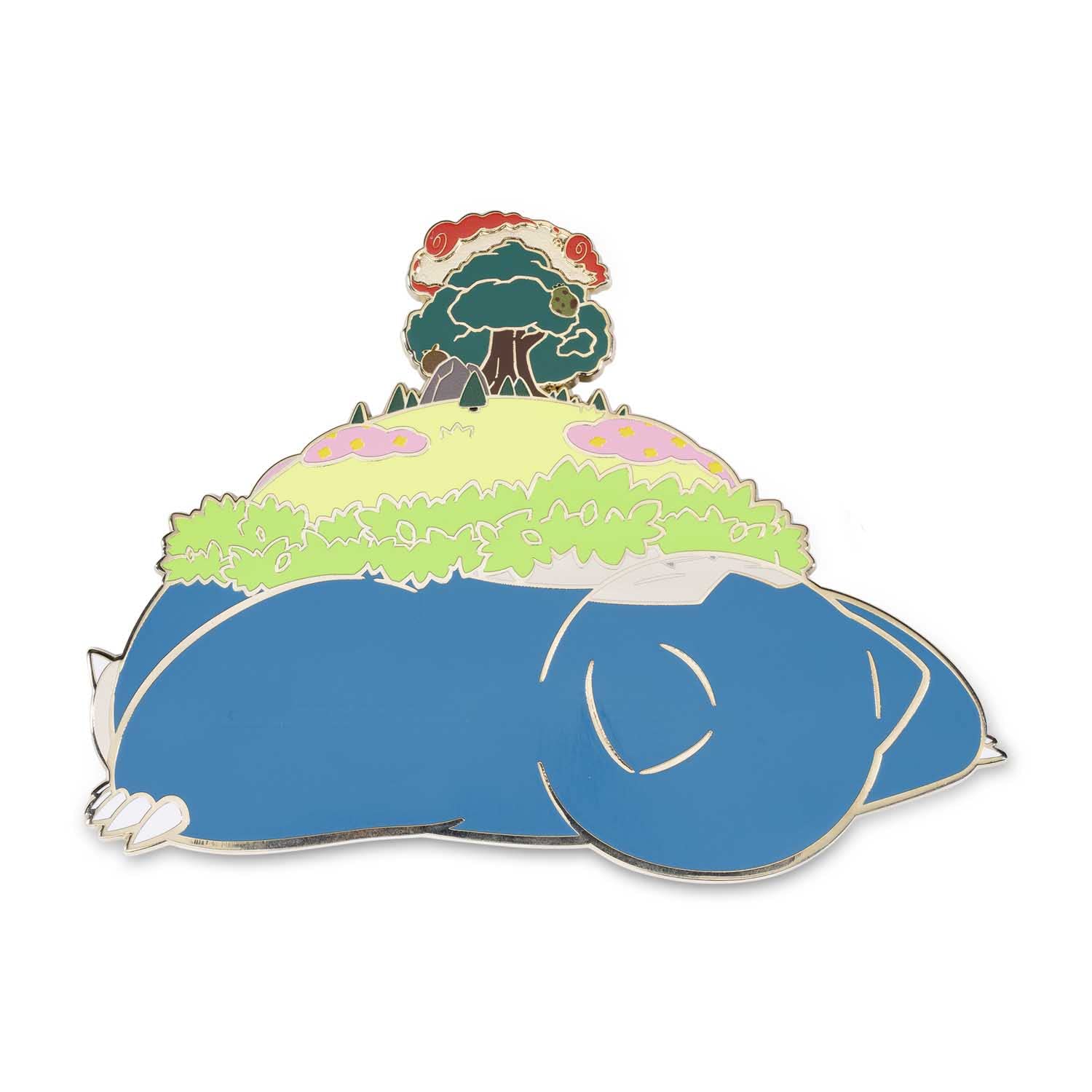 PokémonCenter: Pokémon Giant Pins: Gigantamax Snorlax Oversize Pin, Metal