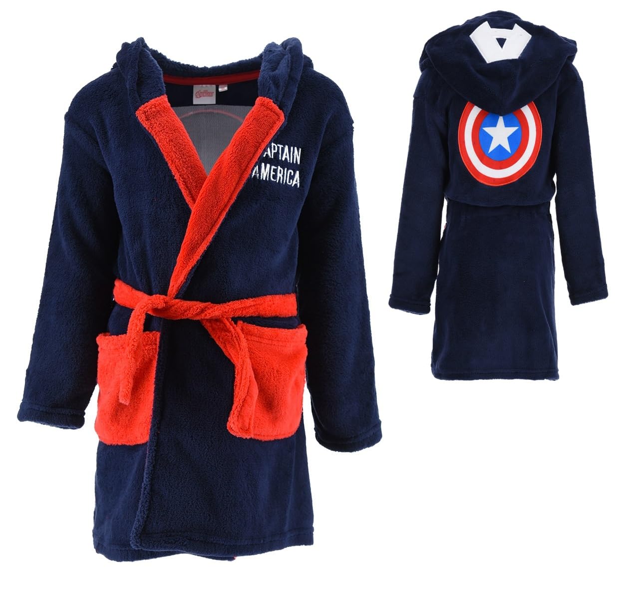 Marvel Avengers Jungen Bademantel (Blau,6 Jahre)