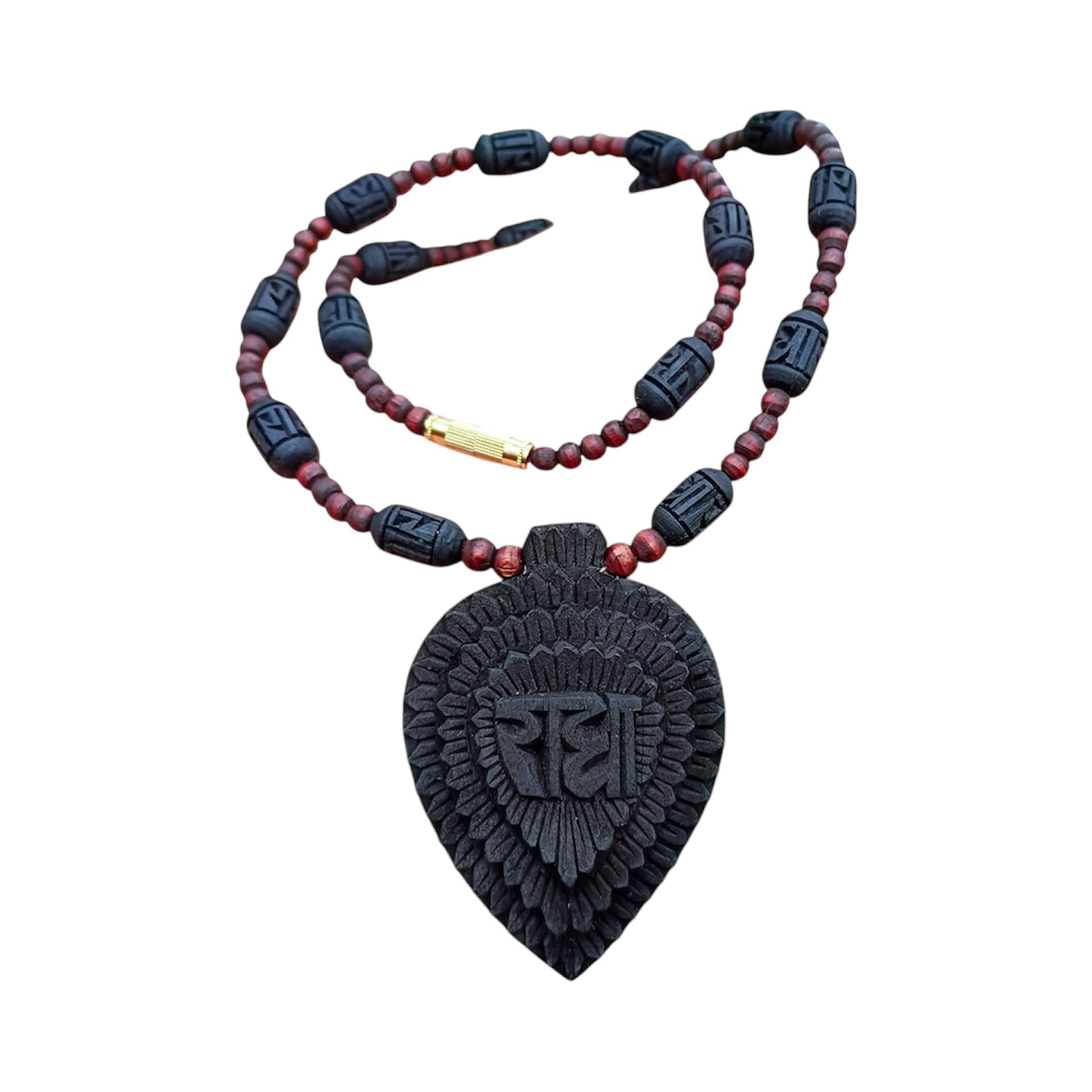 Shri Radha Shyama Tulsi Black Tulsi Mala Locket-picture-35