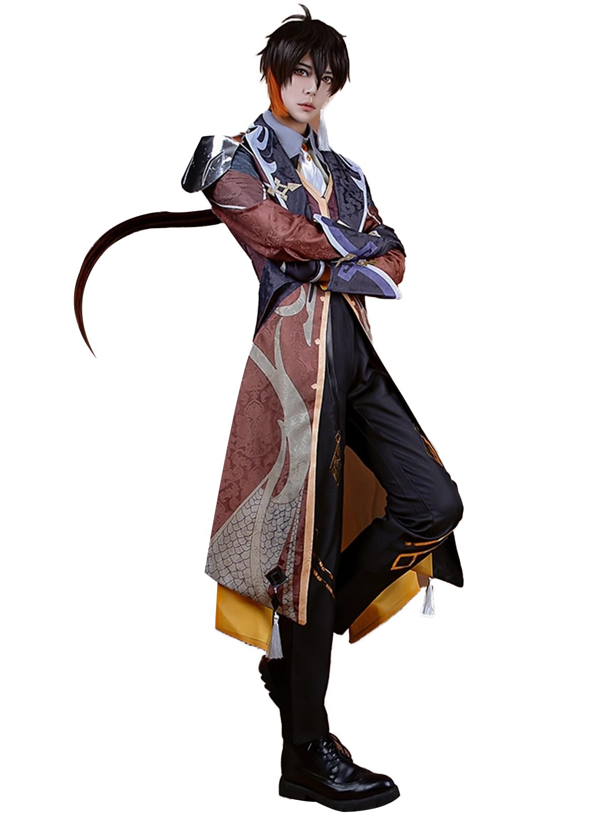 OSIAS Genshin Impact Zhongli Cosplay Outfit Zhongli Costume(XXL) — image 1