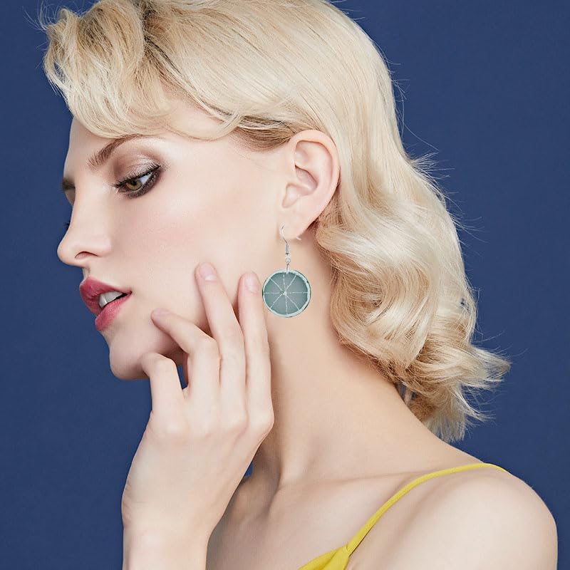 Dreuyet 4 Pairs Lemon Earrings For Women Lightweight Charm Lemons Drop Dangle Earrings Fruit Jewelry - Image 7