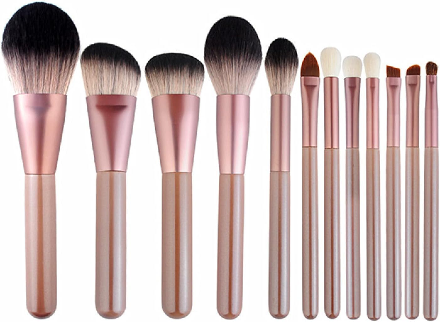 Makeup Brush Beauty Brush Makeup Brushes Eye Makeup Brushes 12 Sets Makeup Brushes, Complete Set Beauty Tools With Animal Hair For Beginners, Pure White Makeup Brushes