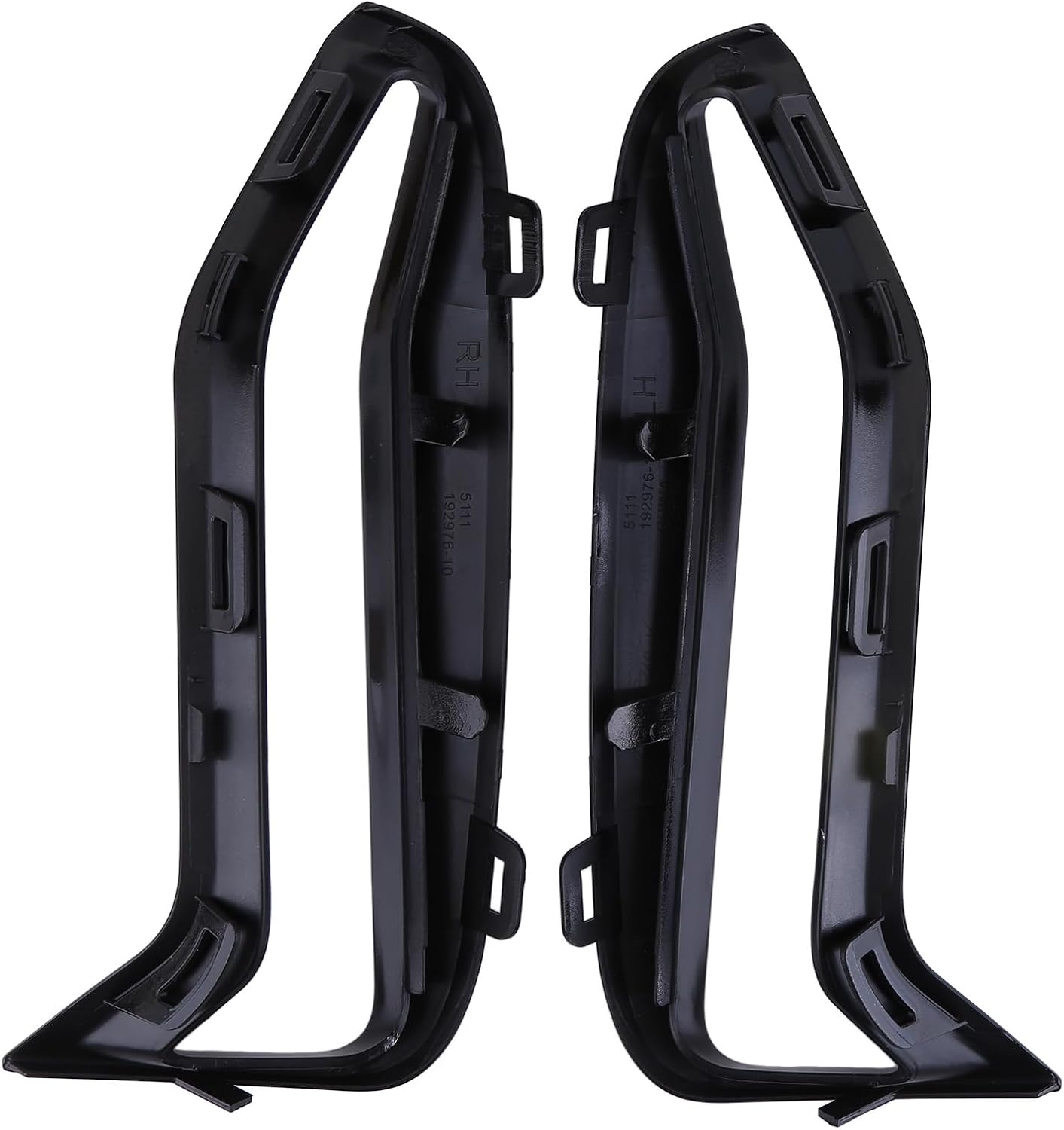 Front Bumper Side Grill Black Trim Pair Set Fit for BMW 3 Series G20 G21 M340iX 2018 2019 2020 2021 2022 Fog Lamp Grille Trim Left & Right Bumper Side Grill Trim Replaces 51118093302 51118093301