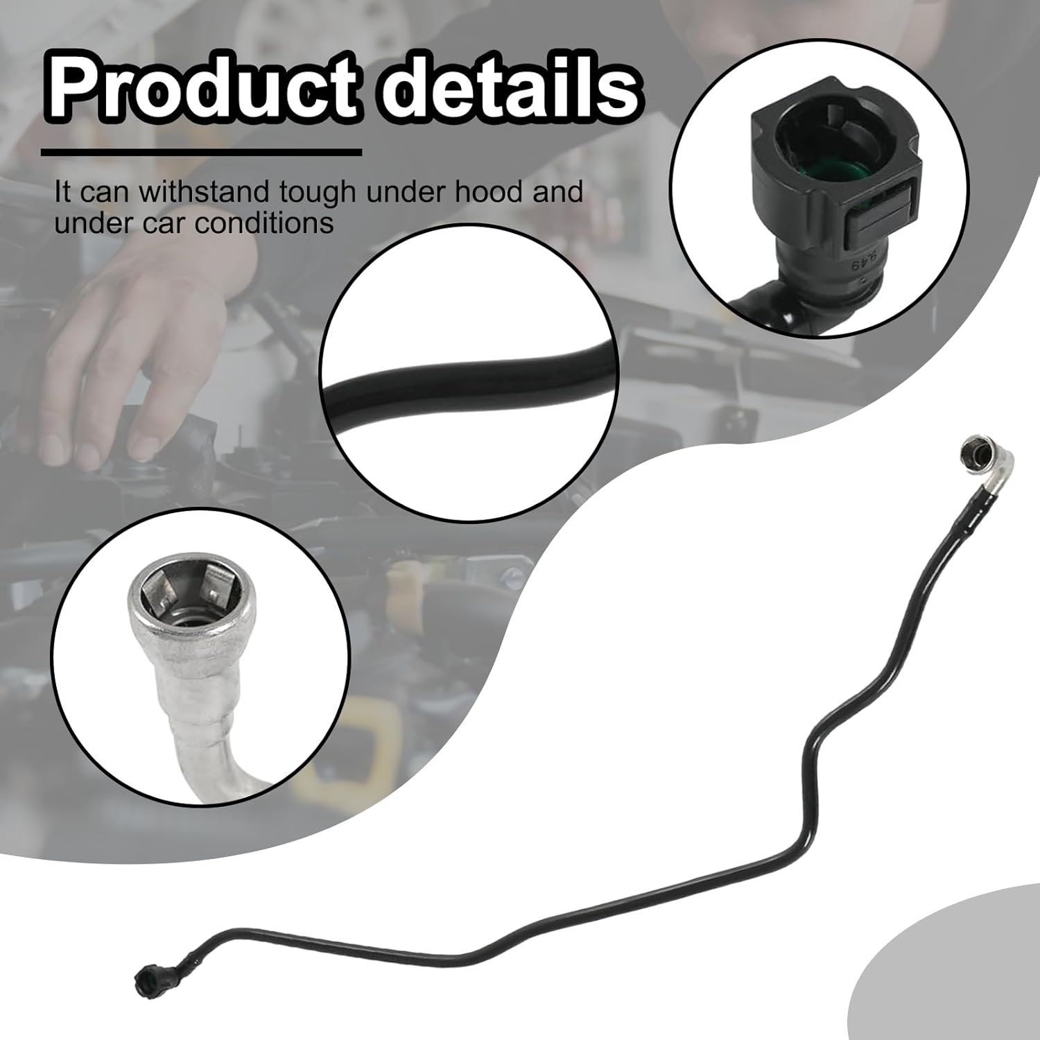 Replaces OEM Part 904-018 Direct Fit Rear Fuel Line for 2008-2018 GMC Sierra 1500 & Chevrolet Silverado 1500 | Durable, Easy Install, Stops Leaks