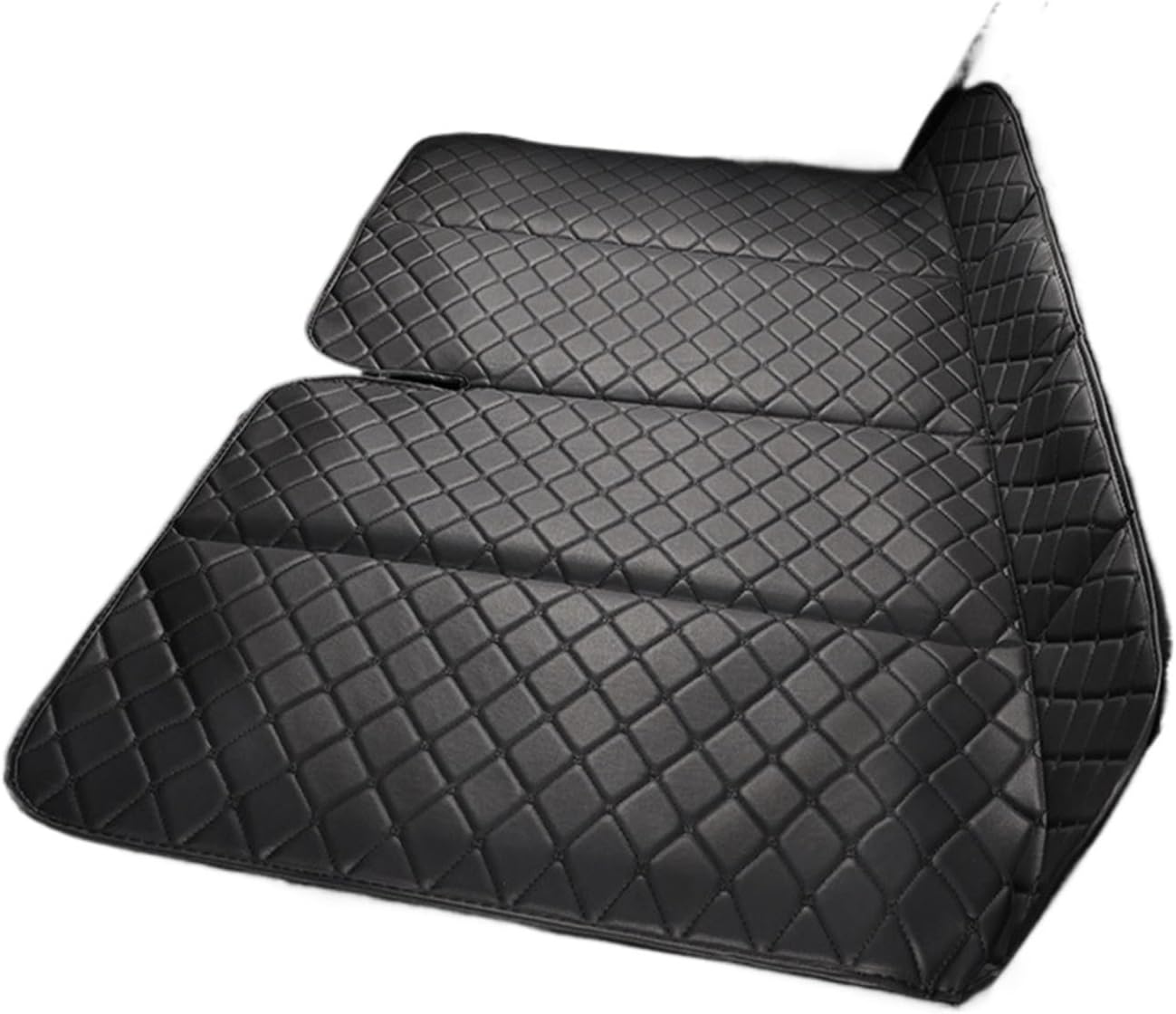 Car Mattress rollaway Bed Car Back seat Sleeping Appliance Leather Non-Inflatable Rear Sleeping mat Camping Travel Bed(D,Medium)