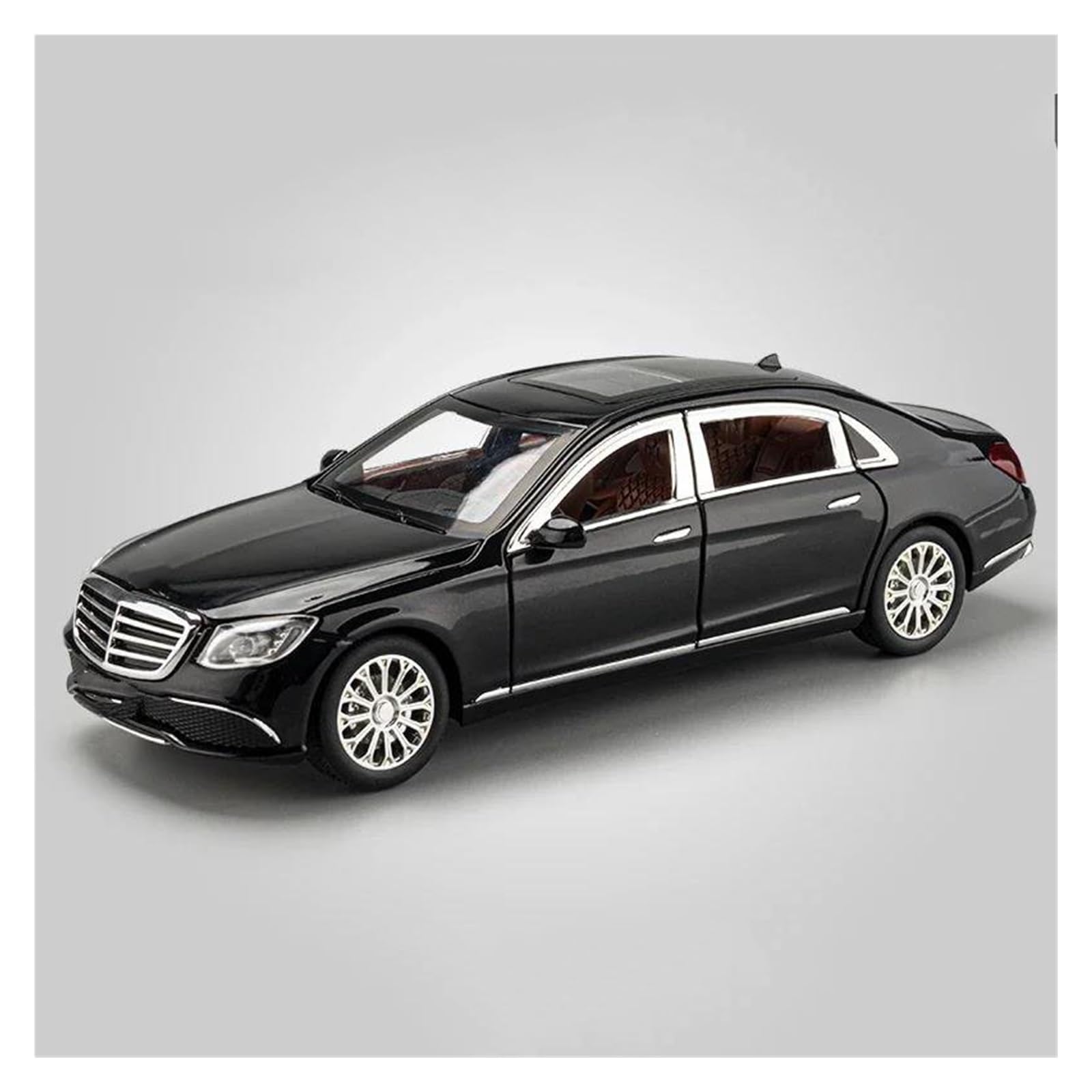 Modellino Pressofuso Auto in Scala 1:24 per Benz E300 Modellino di Auto in Metallo Pressofuso(Nero)