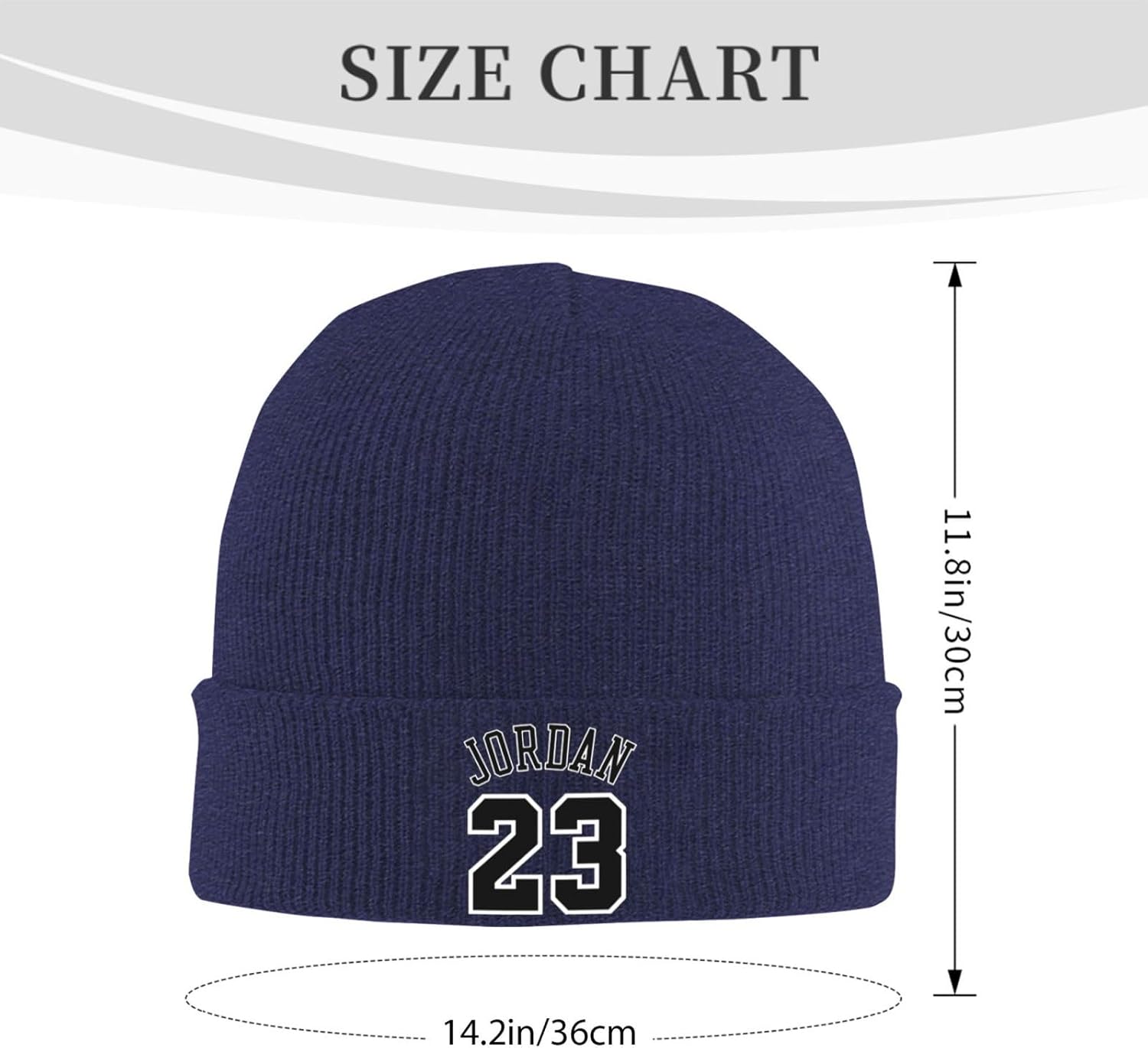 Unisex Beanie Cap Winter Skull Cap Knitted Hat Slouchy Knit Hat Knitted Pullover Cap Basketball Fans 23 Jordan-Style 19