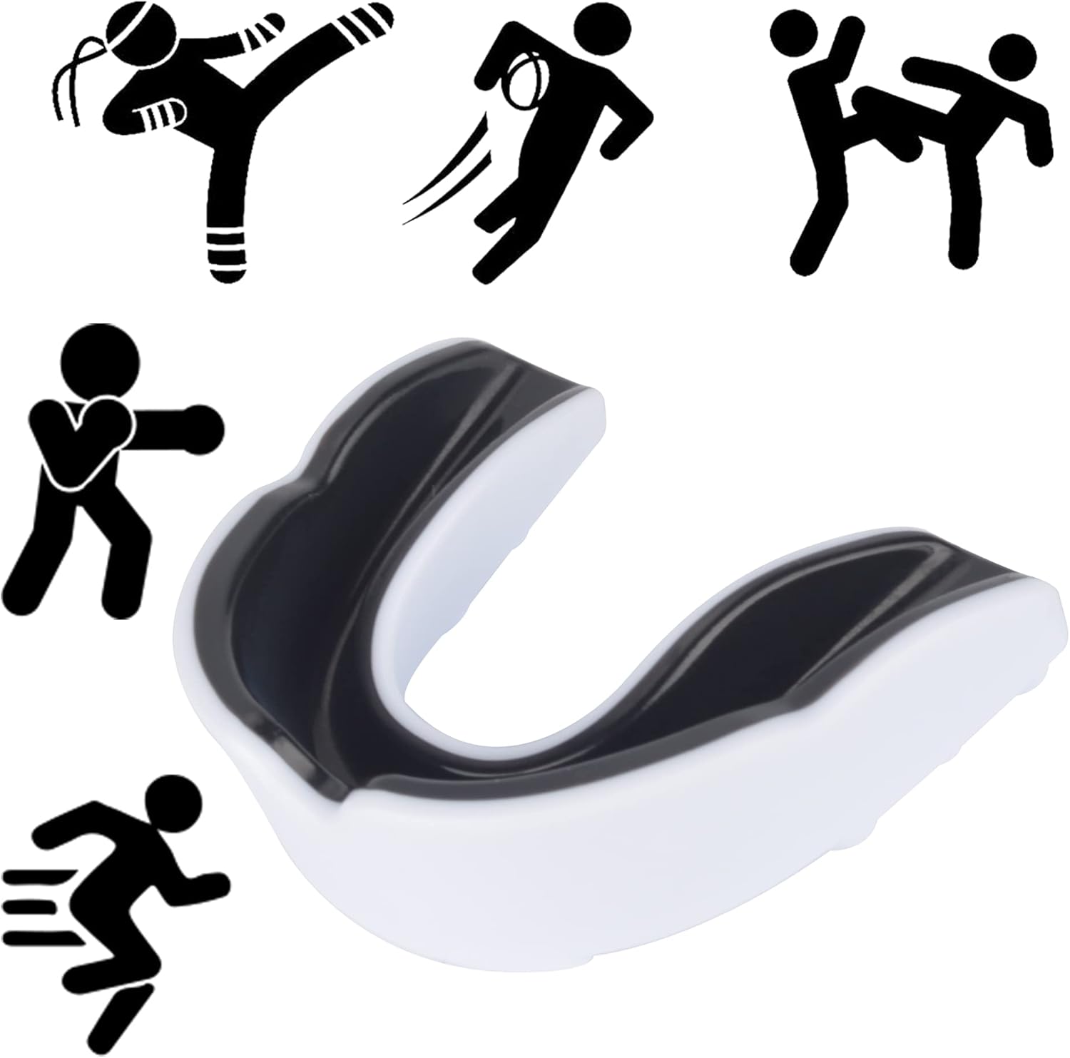 AIBAOBAO Sports Mouth Guard, Mouldable Mouthguard with Case, Junior