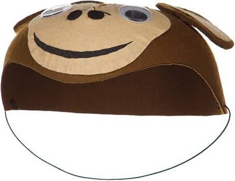 jAc Child Felt Monkey Hat - Brown 