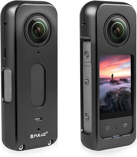 Miniatura 3 de PULUZ for Insta360 X3 Metal Protective Cage + Silicone Lens Guards Protector Shockproof Anti-Drop All-Round Protection for Insta360 X3 Housing Frame