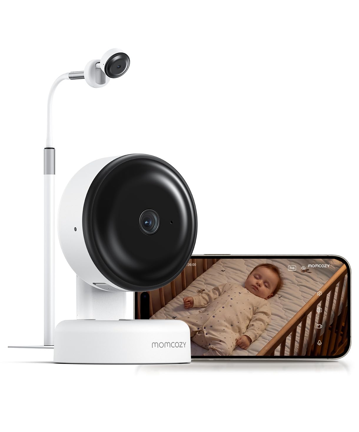 Photo 1 of Momcozy Smart Baby Monitor, 2K HD Contact-Free Baby Camera