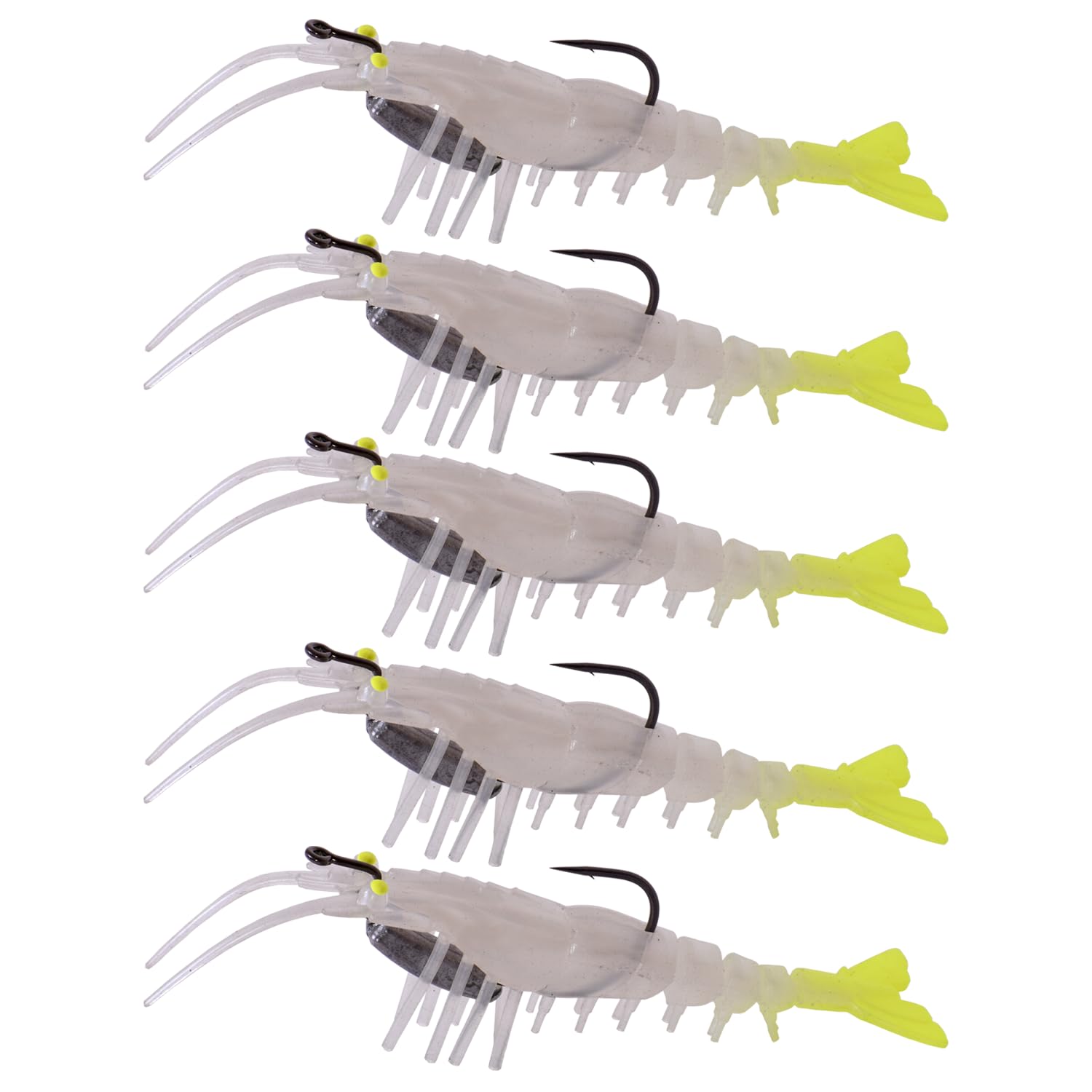Chief Angler Shrimp Lures Soft Fishing Bait Live Chemmen Combo Pack Set of 5 Size: 13.5cm Weight: 16.5g (B09SBPFHRX) Amazon Price History, Amazon Price Tracker