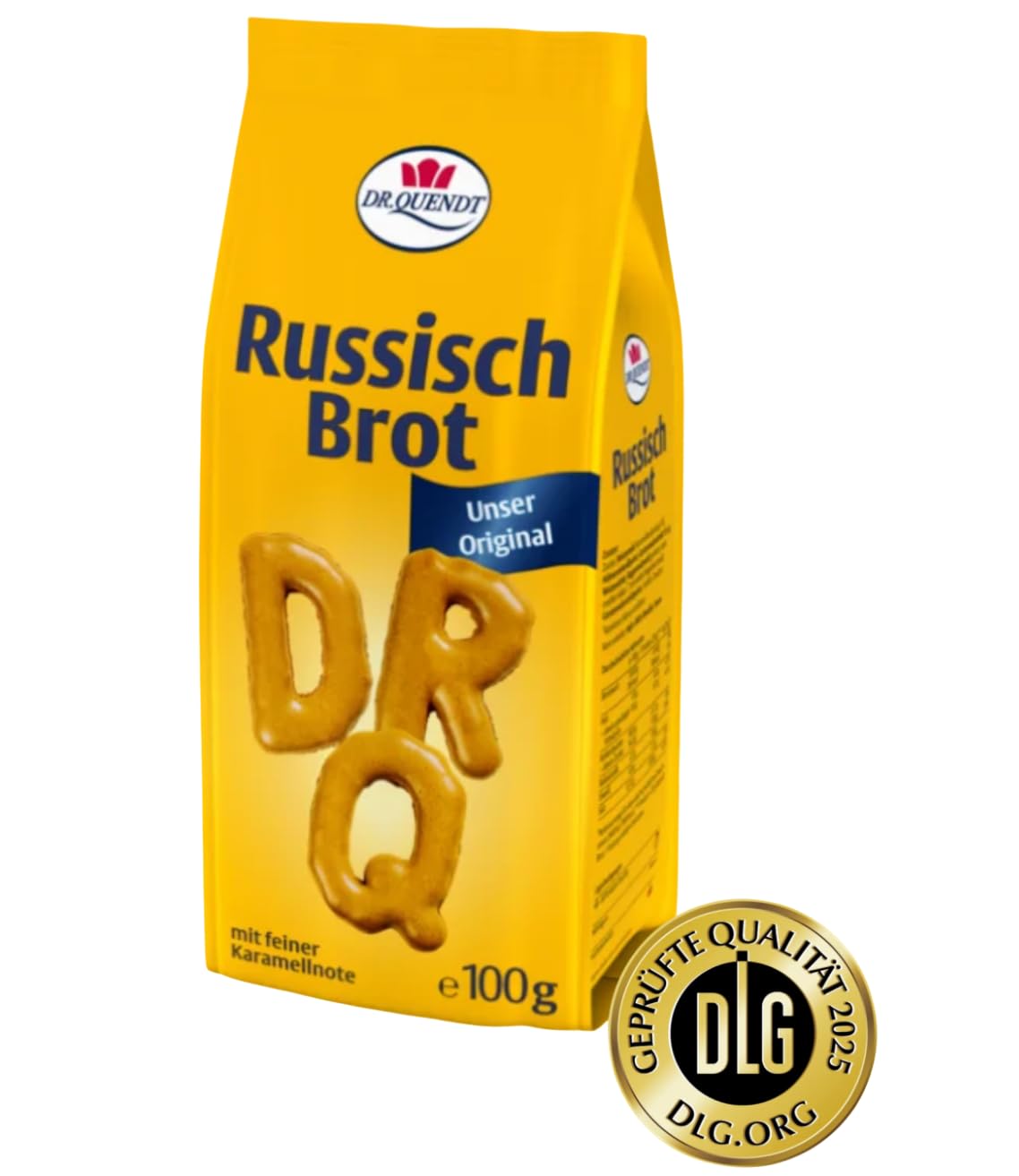 Dr. Quendt 15x Russisch Brot – Zartes Buchstabengebäck mit viel Karamell – Knusprig & leicht – Ideal für Schule, Geburtstag & Reise (1,5 kg)
