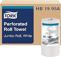 Tork Universal 2-Ply Perforated Paper Towel Roll, 11x9 White, 210 Sheets - High Absorbency Jumbo Towels