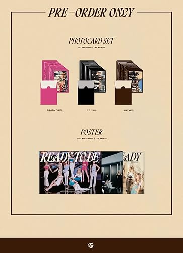 Miniatura 5 de TWICE - LISTO PARA SER (12 Mini Álbum) CD+Beneficio de Pre-Pedido+Póster Plegado (READY+TO+BE ver SET)