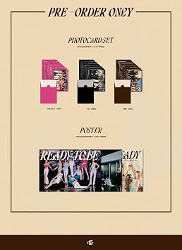 TWICE - READY TO BE (12th Mini Album) CD+Pre-Order Benefit+Folded Poster (READY+TO+BE ver. SET)