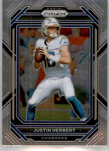 2022 Panini Prizm Football #149 Justin Herbert Los Angeles Chargers Official NFL Trading Card (Stock Photo shown, card is in Near Mint to Mint