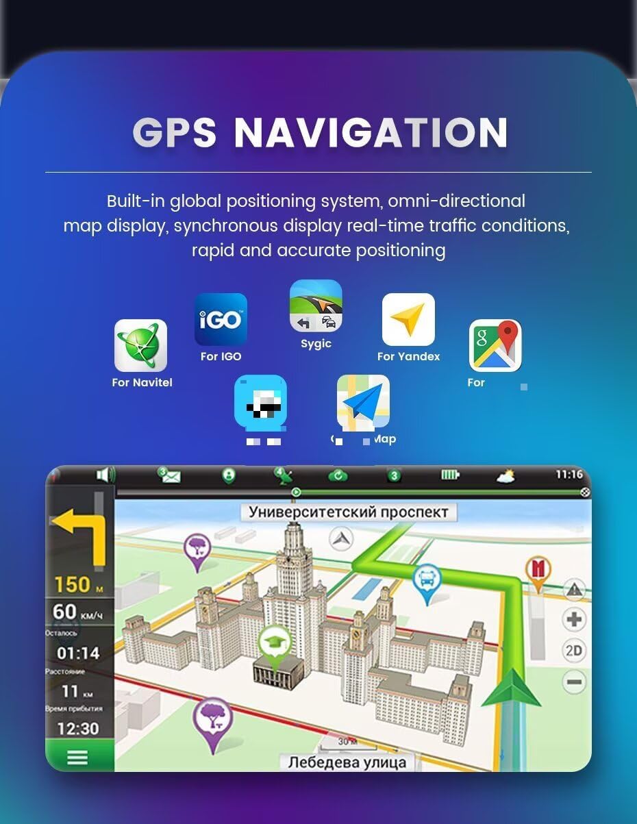 Android Stereo Radio for Toyota Hiace 2010-2018 RHD, Biorunn 10.1 Inch GPS Navigation Wireless Wired Car-Play Android Auto Head Unit IPS Touch Screen Blue-Tooth RDS 2GB RAM 32GB ROM