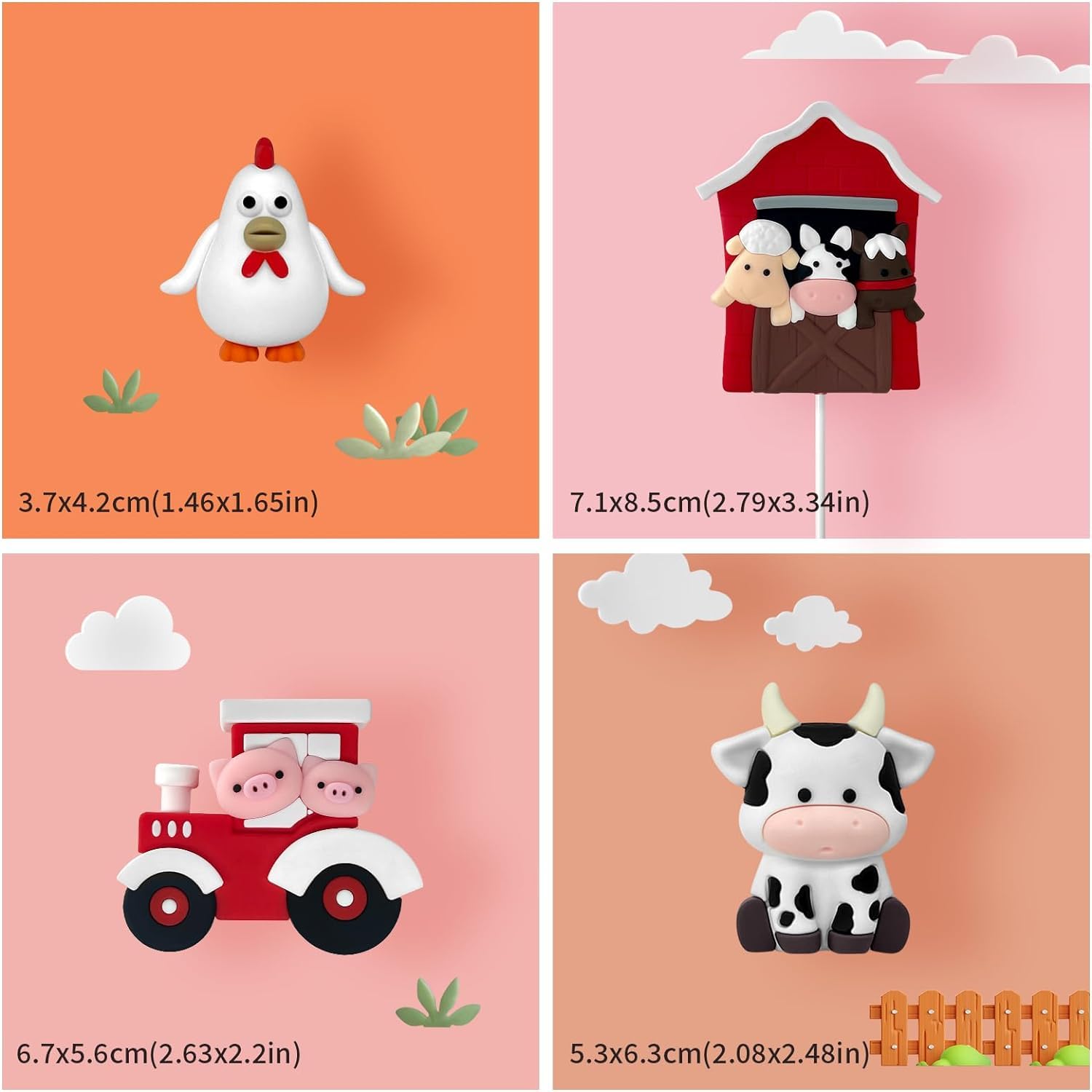 Learning Resources Animali della Fattoria Jumbo, Dai 18 Mesi, Set da 7 Animali in Plastica Resistente, Ideali per Giochi Immaginativi e Attività Montessori : Learning Resources