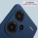 Pikkme Redmi Note 13 Pro Plus 5G Back Cover Camera Protection Shockproof Soft Matte Silicone Back Case for Redmi Note 13 Pro Plus 5G (Blue) gallery image