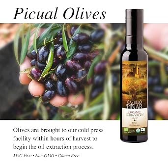 Castillo de Pinar 1 First Cold Pressed ORG Extra Virgin Olive Oil Picual Single-Variety 500ml 1 Thyme Balsamic Reduced Vinegar 150ml
