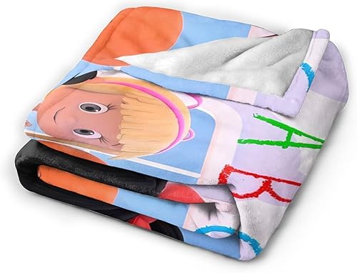 Miniatura 3 de Cleo - Manta de anime Cuquin de franela ultra suave y ligera para sofá, cama, uso en todas las estaciones, 60 x 50 pulgadas