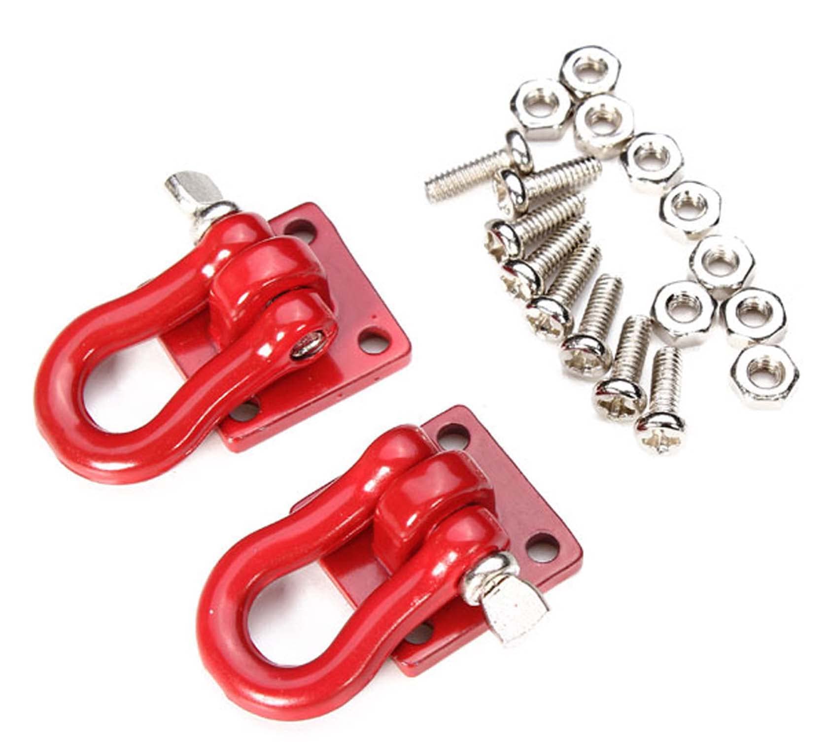 KEEDA RC Trailer Hooks Tow Buckles Decorative Accessories for 1/10 RC Model Rock Crawler Car TRX4 SCX10 CC01 D90 TF2