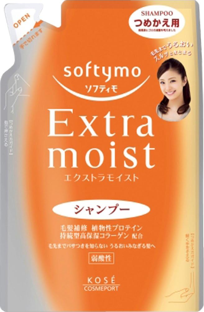 KOSE Cosme Port softymo | Shampoo | Extra Moist Shampoo Refill 400ml (Japan Import) by Kose Cosmeport