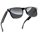 Smart Glasses, 5.3 Bluetooth Sunglasses with Open Ear Speaker, Voice Assistant Compatible, Blue Light Blocking Lens