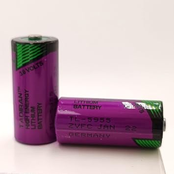 2Pcs TL-5955 Battery TL5955 2/3AA 3.6V 1650mAh Battery Replacement for Tadiran TL-5955 TL-4955 3.6V SL-761 ER14335 Battery