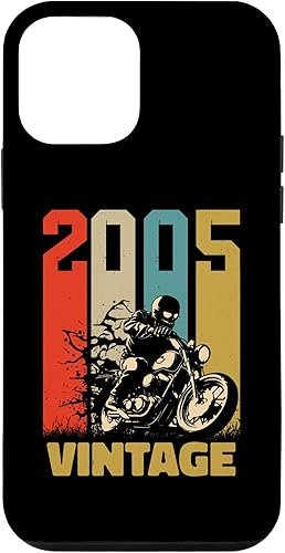 iPhone 12 mini 18 year old gifts birthday, men's vintage 2005 Motard Moto Case