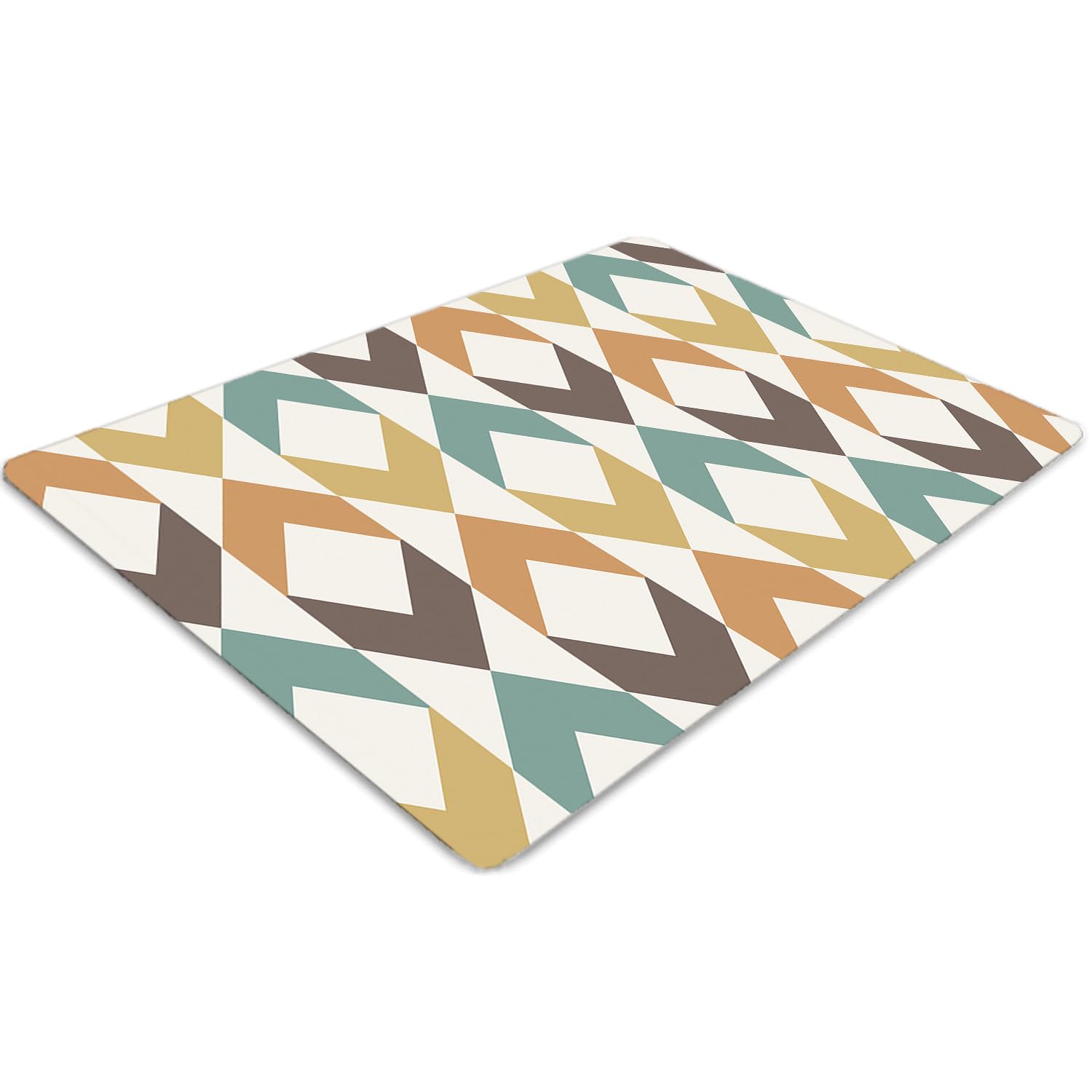 Tapis chaise pour maison et bureau protège-sol 100x70 cm formes rétro
