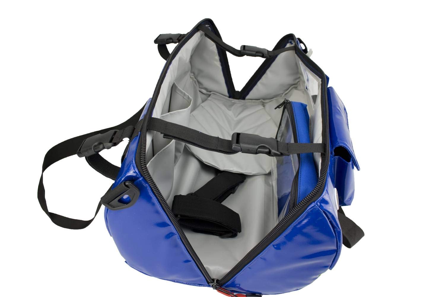 Sauerstofftasche aus Plane mit 1,8 Liter Sauerstoffflasche und regelbarem Druckminderer 0-25 l/min