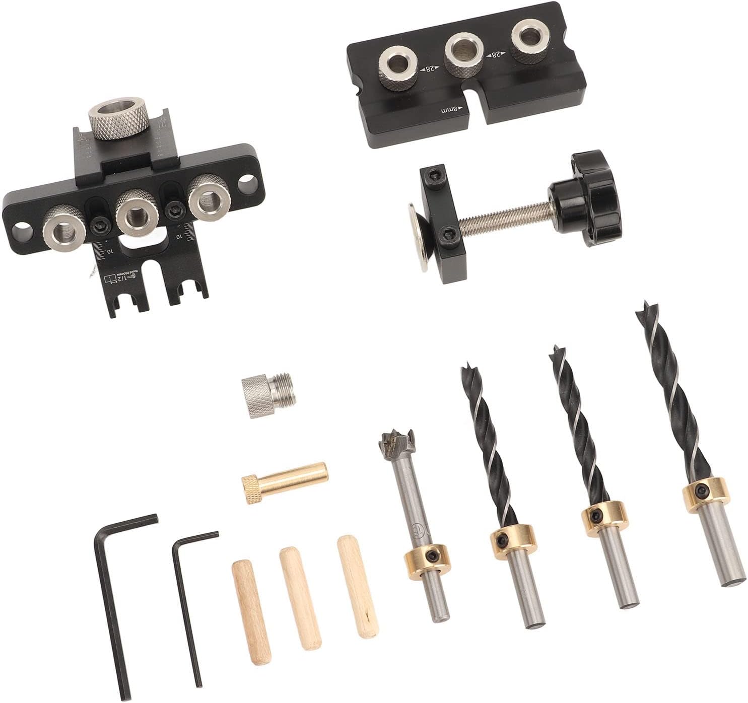 Acouto Dowel Jig Drill Locator for and Aluminum Alloy Construction, Suitable for Various Plate Thicknesses