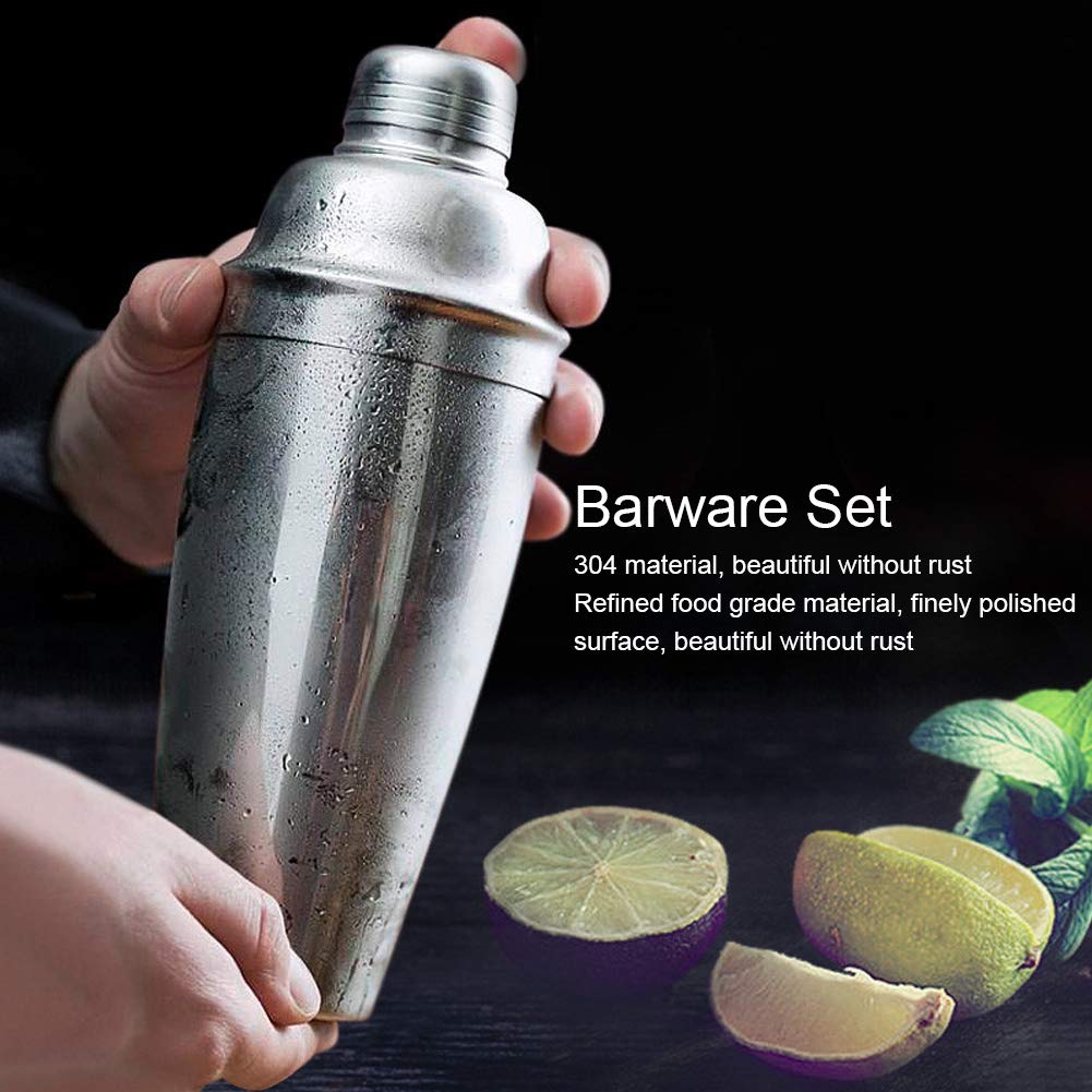 Drink Cocktail Shaker, Martini Shaker Edelstahl Cocktail Shaker für Mixed Drink Shaker Tool Barware Set(700ML)