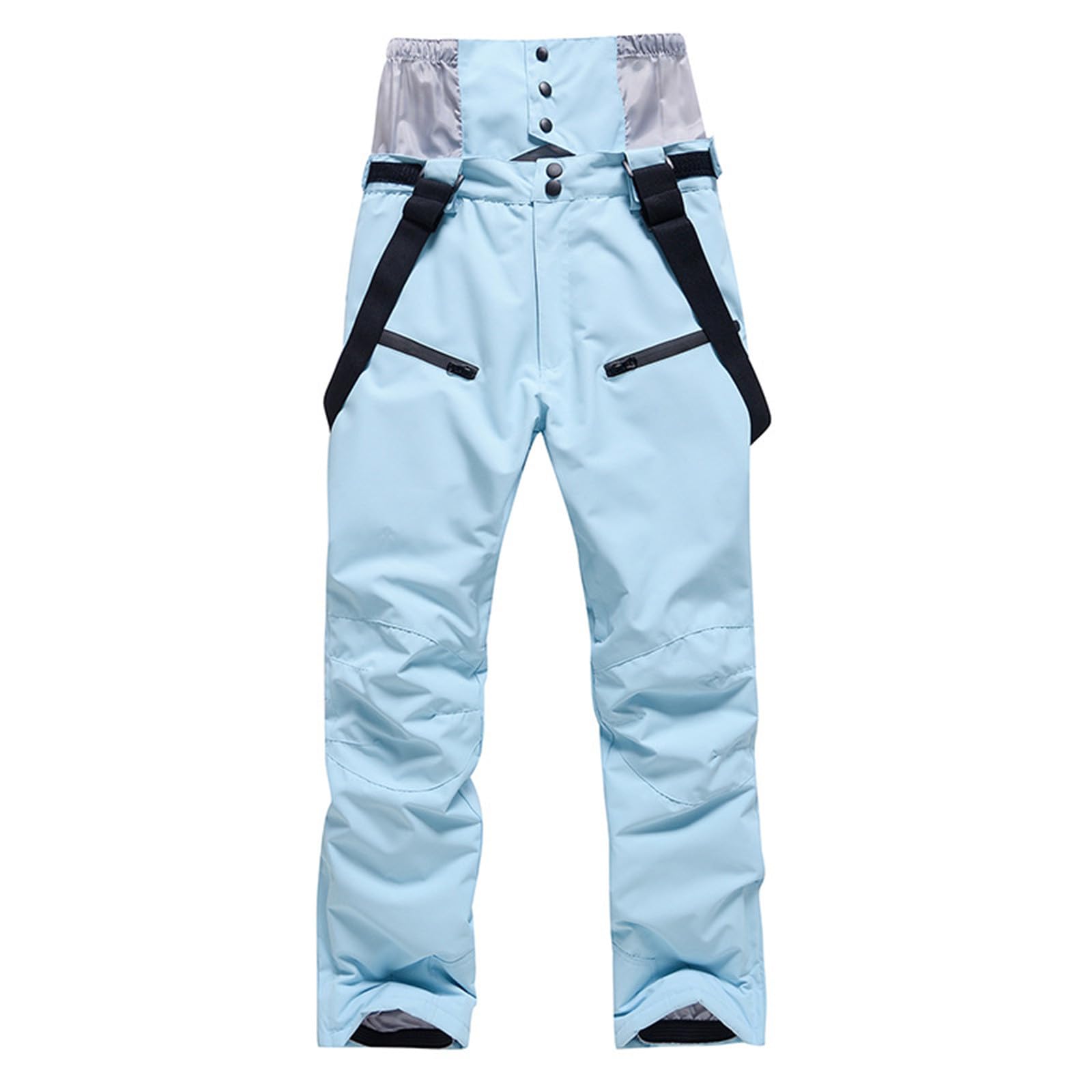 Generico Pantaloni Sci Uomo Antivento Baggy Snowboard Pants con Tasche Multiple Pantalone Neve Caldo Imbottiti Tecnici per All'Aperto Impermeabili Salopette