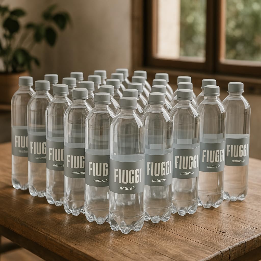 24 Bottiglie Acqua Minerale Naturale 50cl – Oligominerale in PET per Fiuggi – Idratazione Leggera Quotidiana, Totale 12 Litri