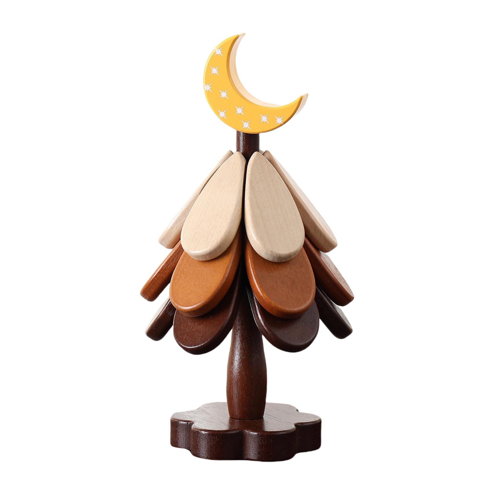 Dessous de verre en bois motif arbre pliable pour accessoire cuisine et décoration table lot de 3