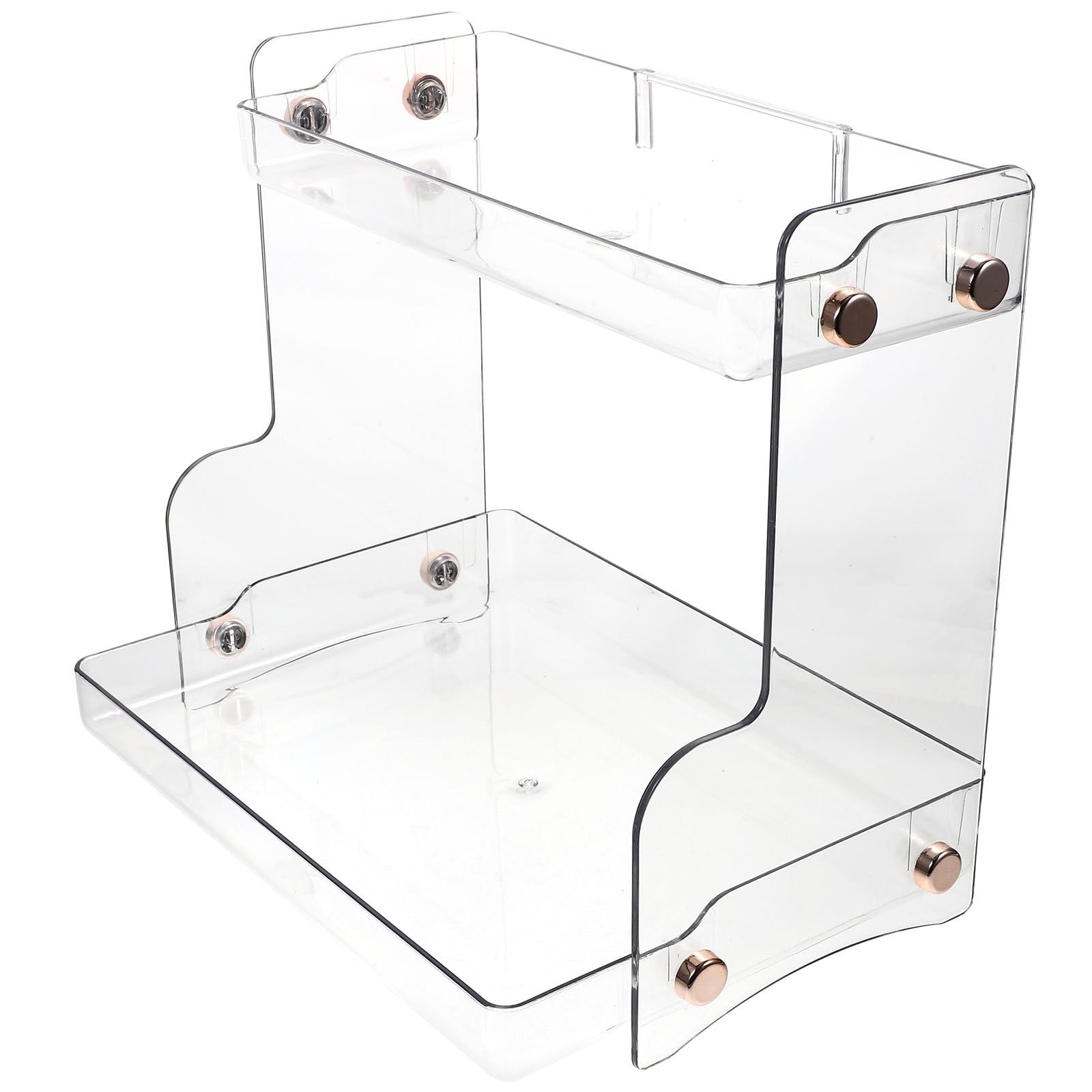 Organizador de Baño de 2 Niveles en PET Doble Capacidad para Tocador