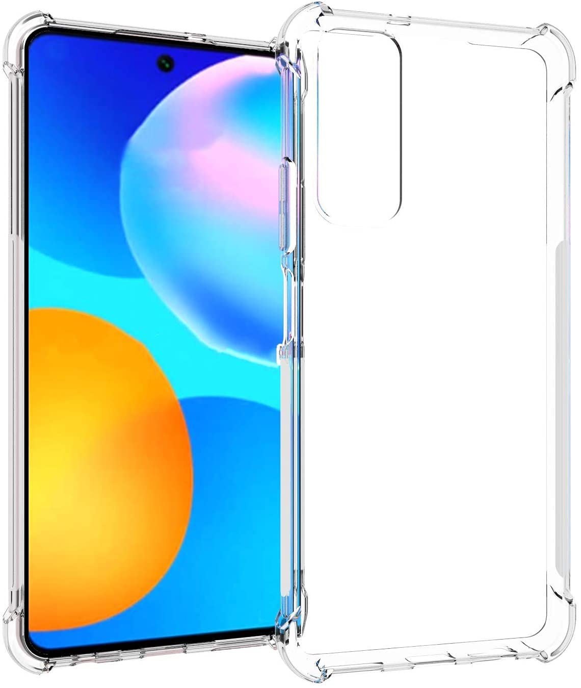 Emodil Case for Huawei Y7a / Huawei Enjoy 20 SE/Huawei P smart 2021 Case Cover Back Air Cushion Soft Silicone Shockproof Anti-Scratch Protective Bumper Shell Corner by Emodil ®