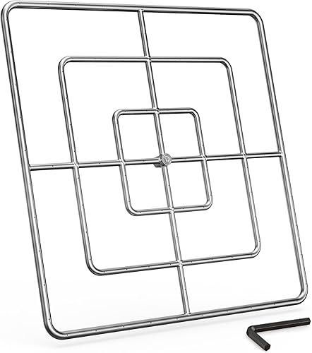 onlyfire - Anillo cuadrado de 36 pulgadas para fogata de gas natural y propano y chimenea, quemador de acero inoxidable 304 para interiores y disponible en Yaxa Peru