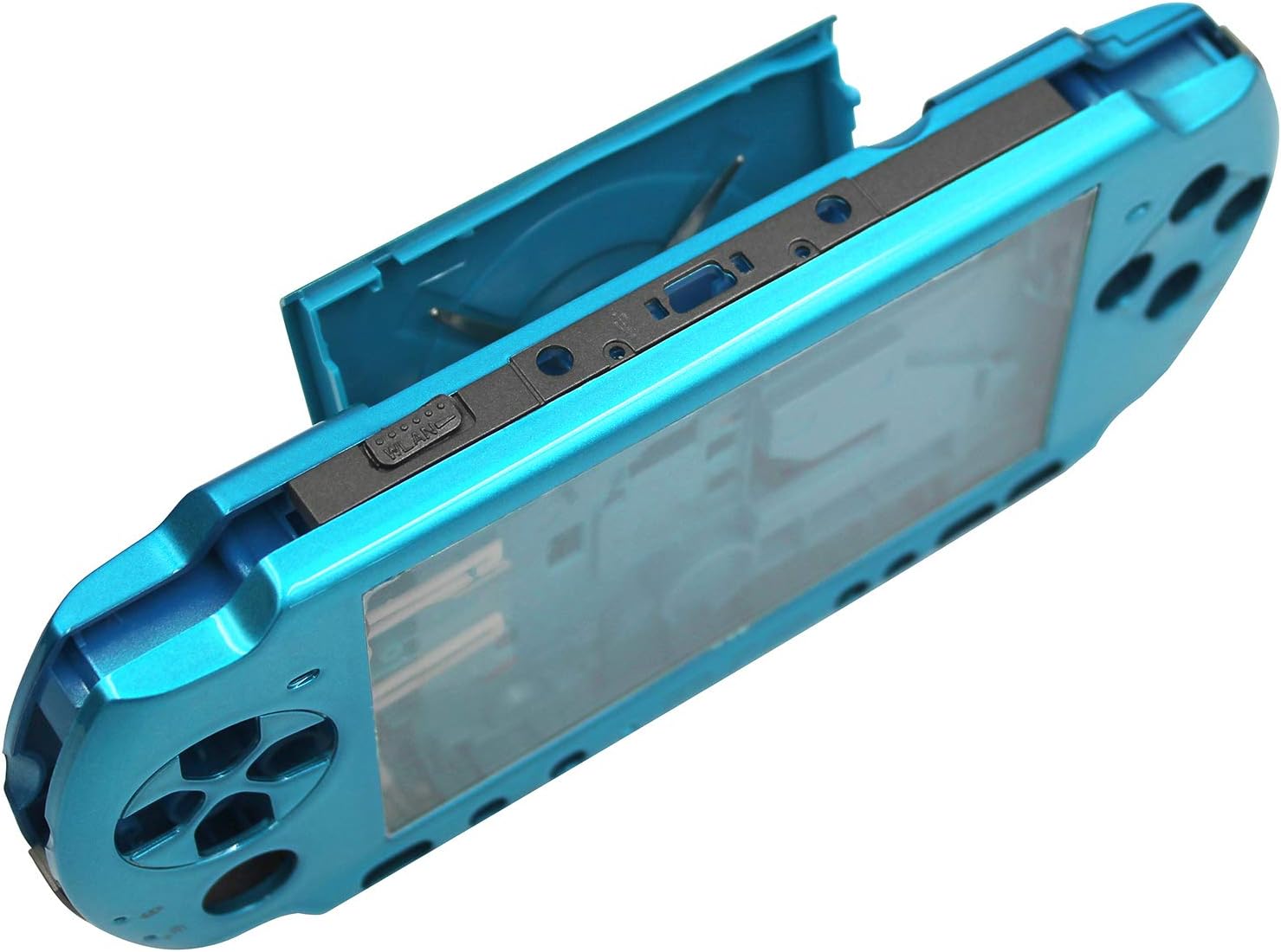 OSTENT Full Housing Shell Faceplate Case Repair Replacement for Sony PSP 3000 Color Blue