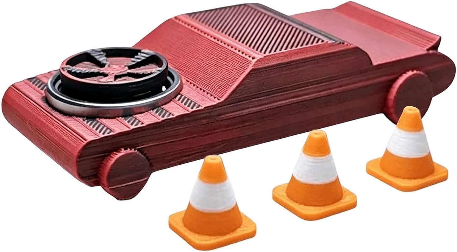 3D Printed Drift Car Fidget Toy, Mini Pocket Drift Car with Spinner, Fun Drifting Action Design, Pocket-Sized Fidget, Smooth Spinning Action, Stress Relief Desk Gadget, Great for Office & Home