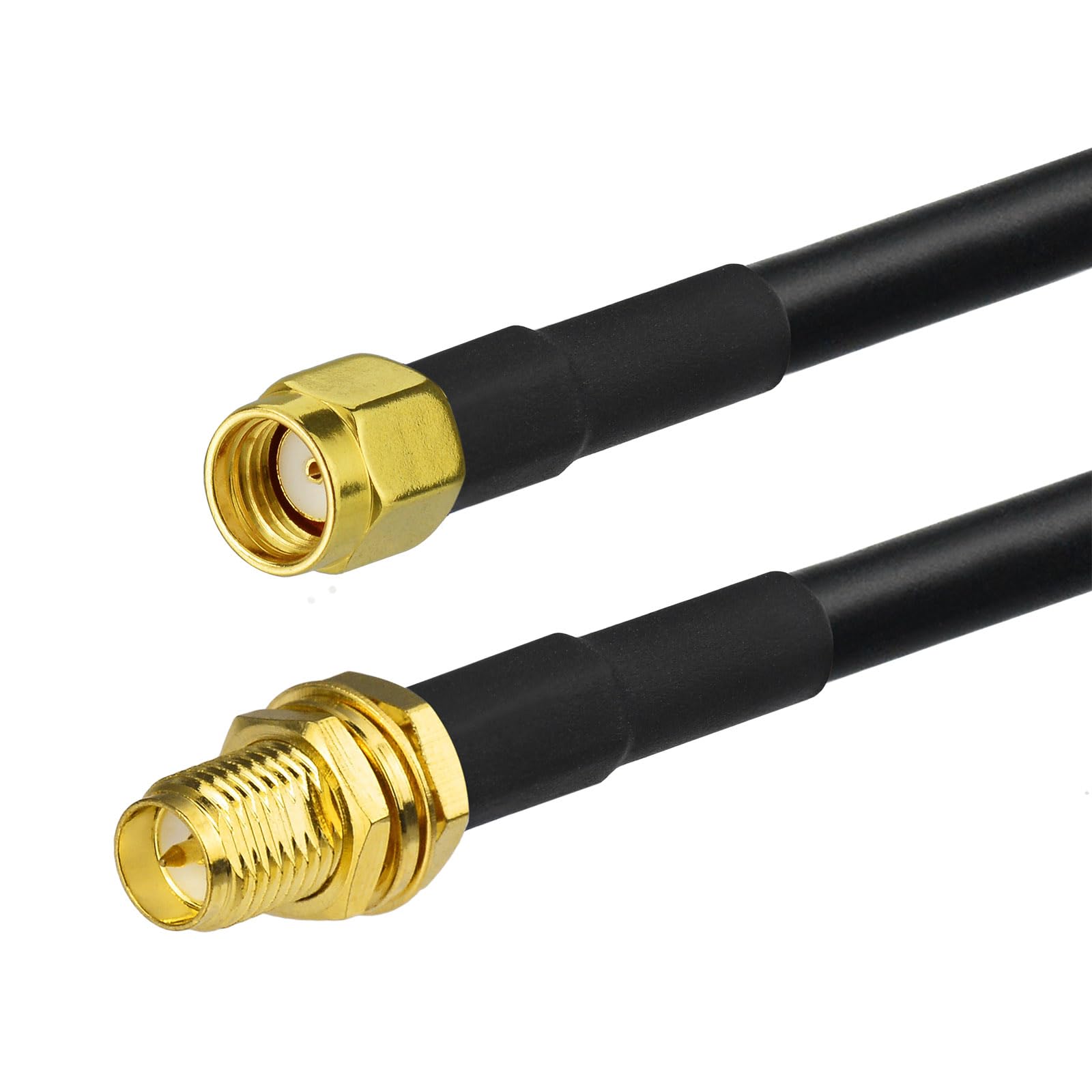 Bingfu Cavo di prolunga RP-SMA da 15,2 m a bassa perdita ALSR240 cavo coassiale da paratia femmina a maschio cavo antenna per router WiFi elio minatore gateway scheda di rete wireless