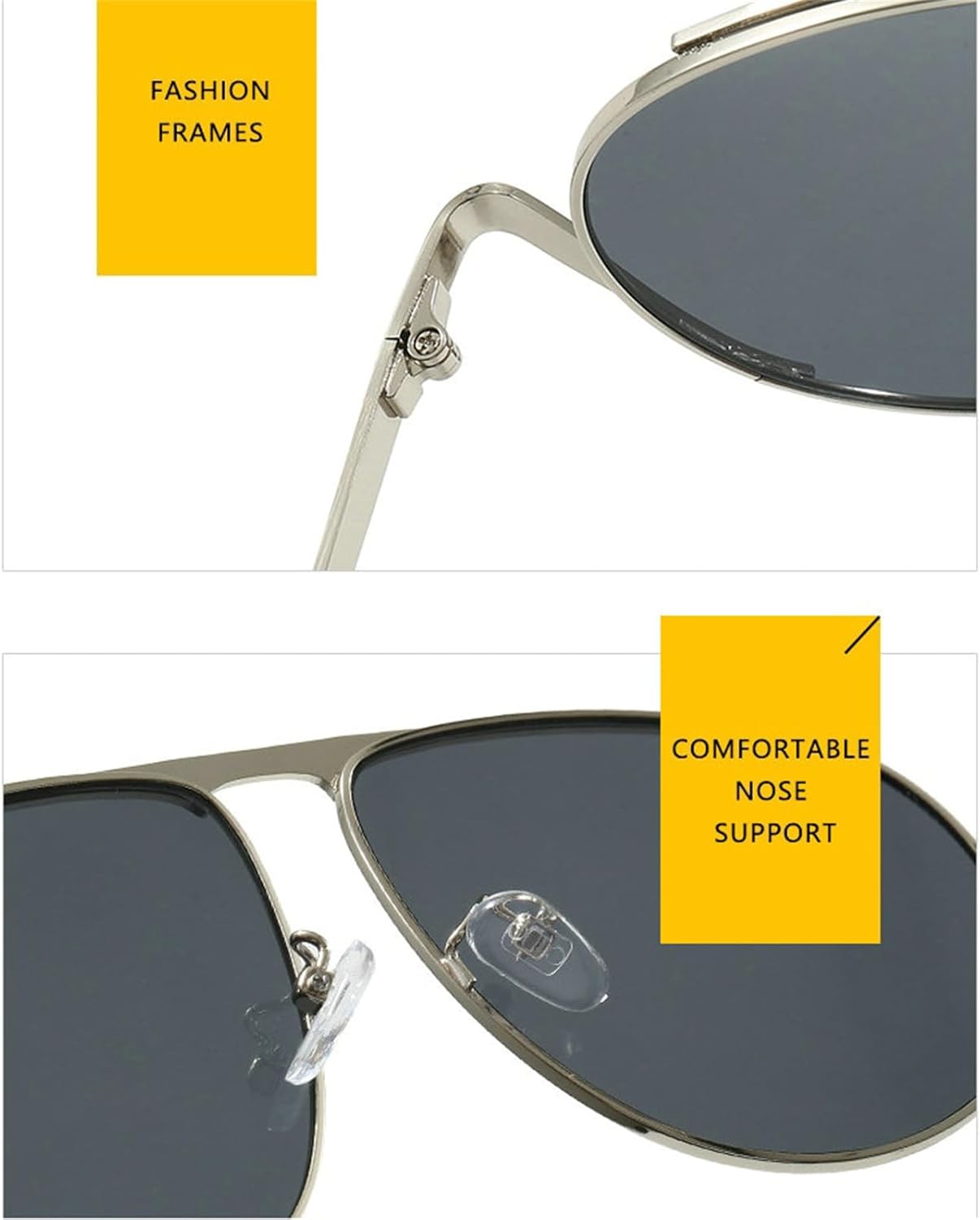 willochra Retro Gold Pilot Sunglasses for Women Men 2025 Metal Unique Oversized 70s Gradient Black Sun Glasses UV400 - Image 7